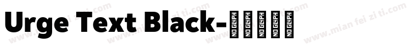 Urge Text Black字体转换